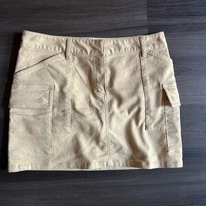 beige/tan cargo skirt